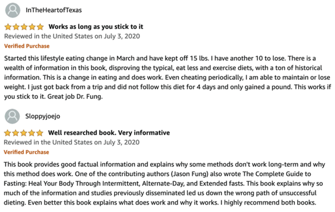 Reviews of The Obesity Code